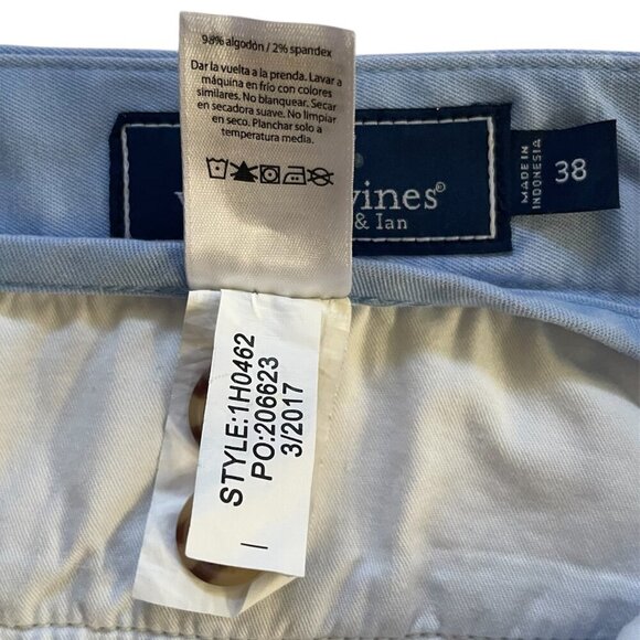 VINEYARD VINES Mens Cotton Chino Club Short Blue Size 38 - Picture 6 of 8